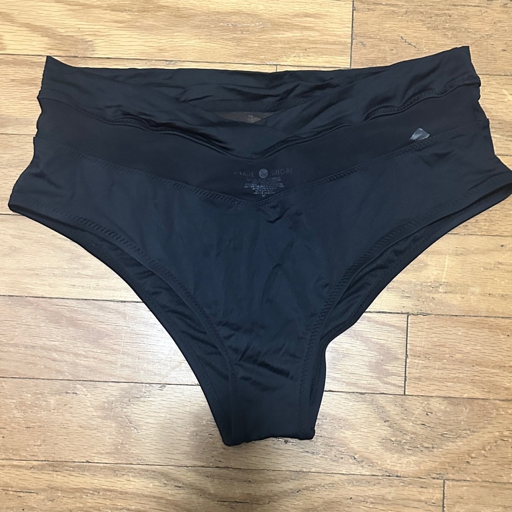 Shade & Shore Black Bikini Bottoms